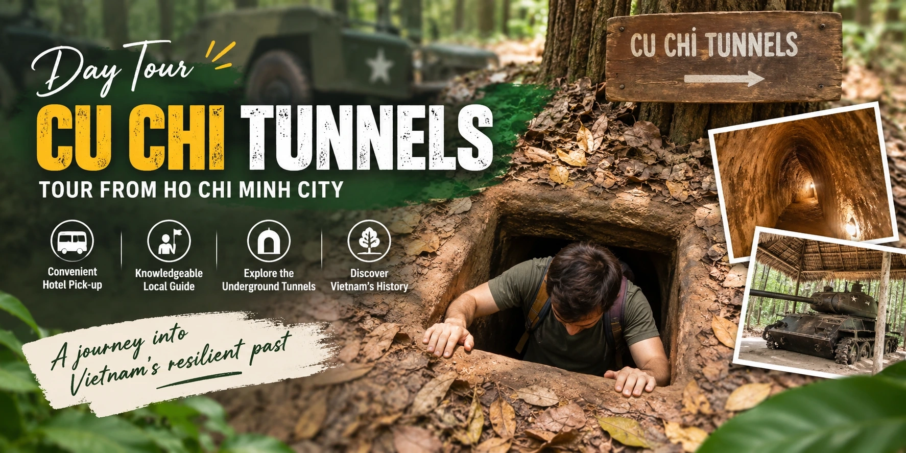 Day Tour | Cu Chi Tunnels Tour from Ho Chi Minh City